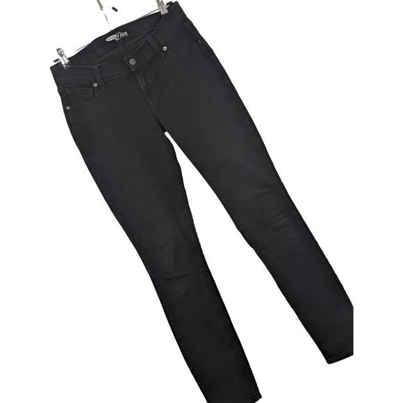 OLD NAVY! BLACK STRETCH "DIVA" LUXE SKINNY JEANS, PANTS, SLACKS! SHARP! SZ 2 - Picture 1 of 10